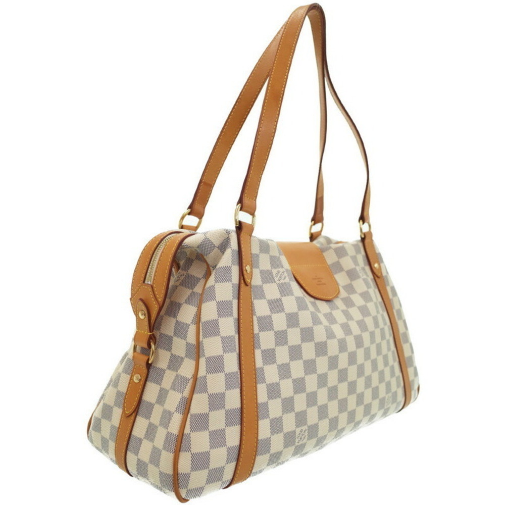 Louis Vuitton Stresa Azur Shoulder White Bag Damier